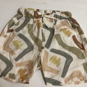Zara Multicolor Patterned Kids Shorts